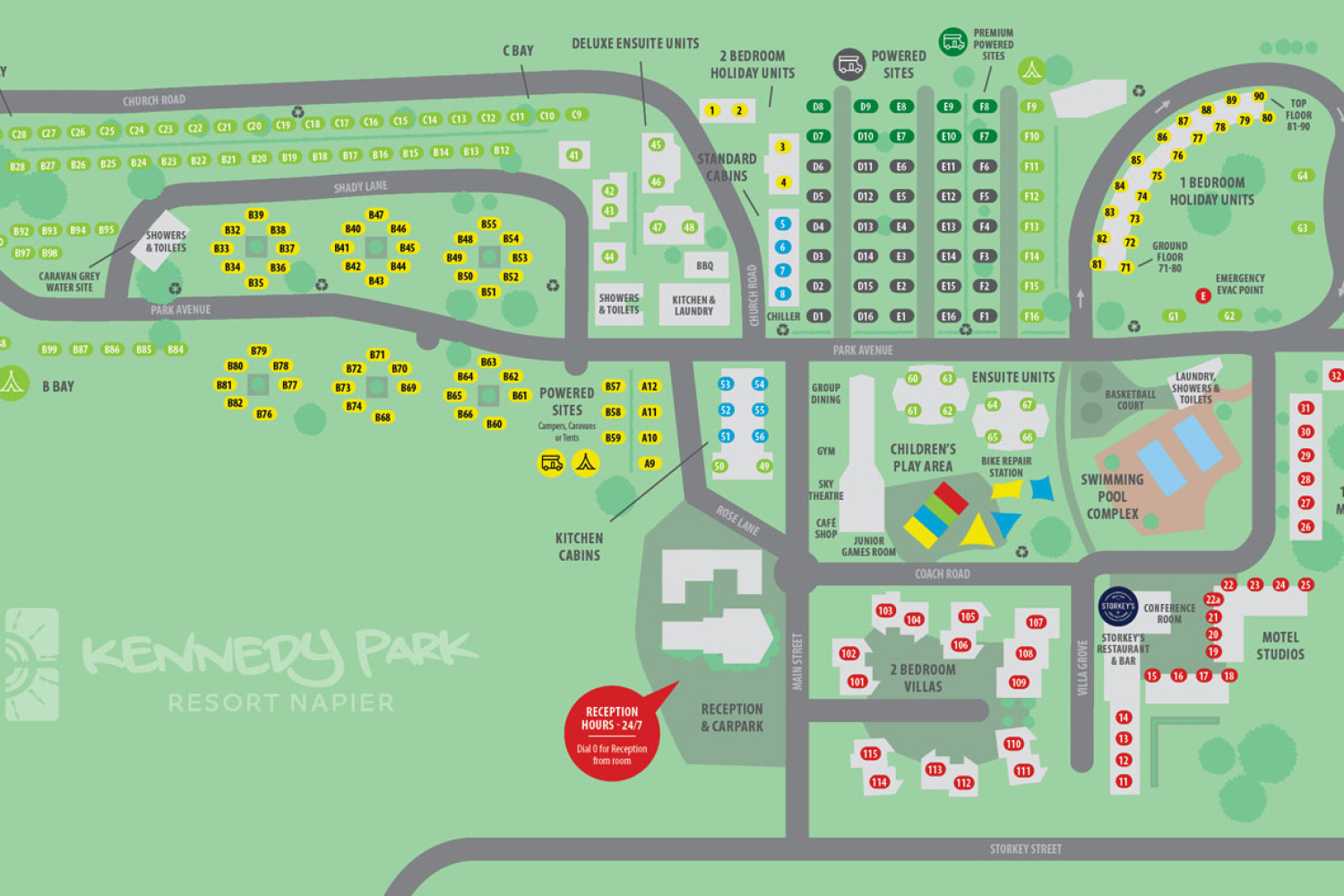 Kennedy Park Map